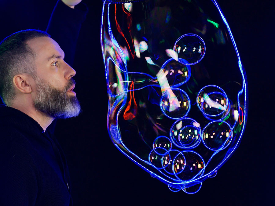Видеообучение шоу мыльных пузырей «BubbleMan» Марата Нигматуллина